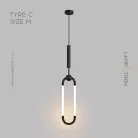 Подвесной светильник FINNUR Тип C. Размер M. Цвет Черный. Теплый свет Lampatron 7770-21897
