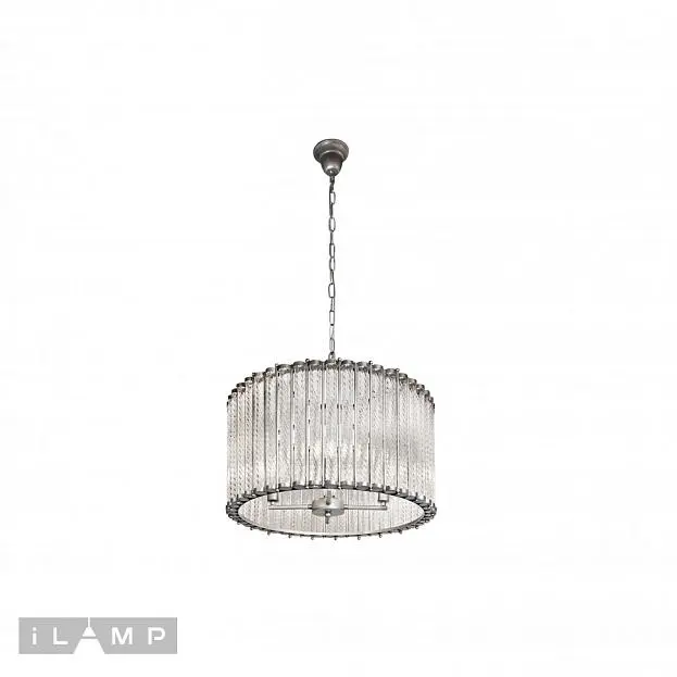 Подвесная люстра iLamp MD0266-4B Silver Manhattan Подвесная люстра iLamp MD0266-4B Silver Manhattan