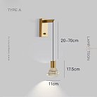 Бра LEIF WALL Тип А. Цвет: Латунь Lampatron f-leif-wall-a-brass 8246-22470
