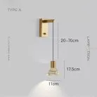 Бра LEIF WALL Тип А. Цвет: Латунь Lampatron f-leif-wall-a-brass 8246-22470