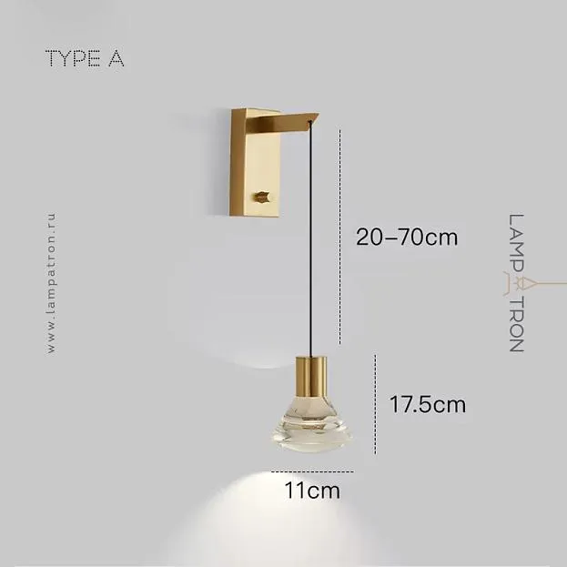 Бра LEIF WALL Тип А. Цвет: Латунь Lampatron f-leif-wall-a-brass 8246-22470 Бра LEIF WALL Тип А. Цвет: Латунь Lampatron f-leif-wall-a-brass 8246-22470