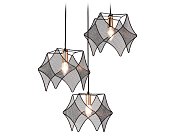 Подвесной светильник Ambrella light TR8427/3 BK/GD