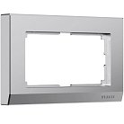 Рамка для двойной розетки Werkel W0081865 Stark (серебряный матовый) a063458