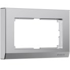 Рамка для двойной розетки Werkel W0081865 Stark (серебряный матовый) a063458
