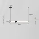 Подвесной светильник WAND HRZ Модель B. Цвет черный. Размер L Lampatron 8626-24092