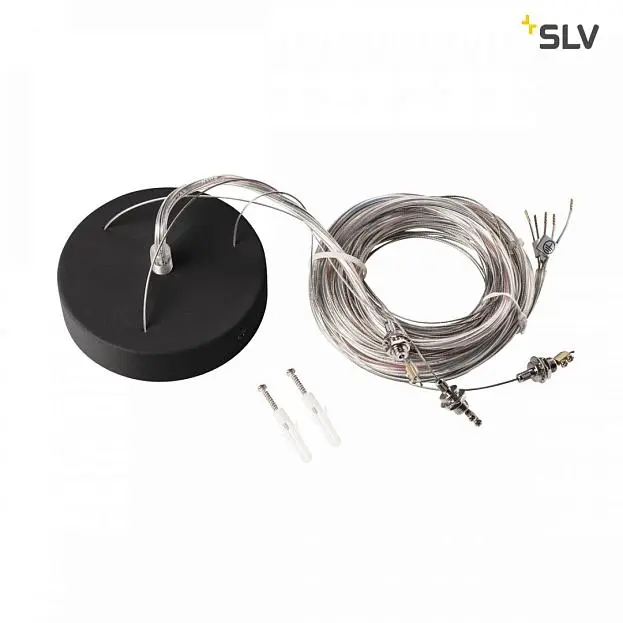 подвес 30/60/90 LED, 5м, 5-жильный, черный SLV 1001952 MEDO подвес 30/60/90 LED, 5м, 5-жильный, черный SLV 1001952 MEDO