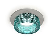 Комплект встраиваемого светильника с композитным хрусталем Ambrella light XC6514043 Techno
