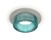Комплект встраиваемого светильника с композитным хрусталем Ambrella light XC6514043 Techno