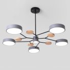 Люстра На Штанге Meade 6 Lamps Grey ImperiumLoft 207861-26