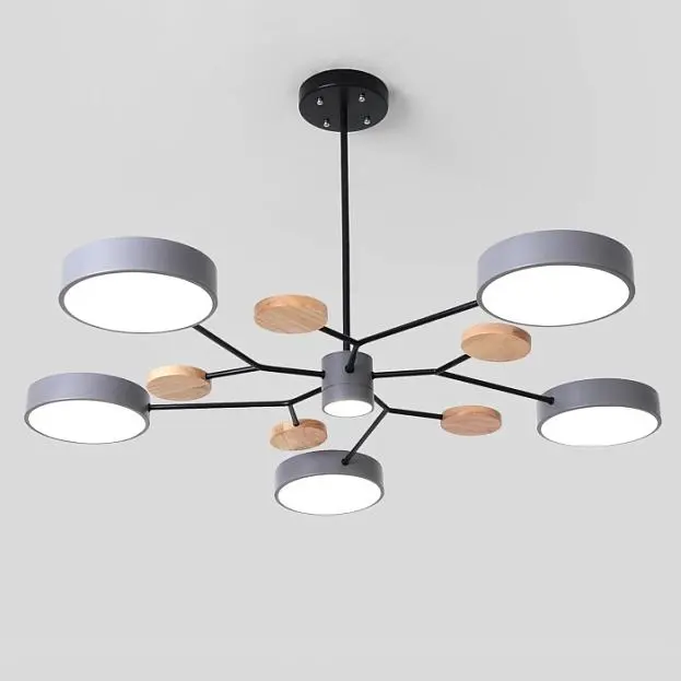 Люстра На Штанге Meade 6 Lamps Grey ImperiumLoft 207861-26 Люстра На Штанге Meade 6 Lamps Grey ImperiumLoft 207861-26