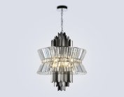 Подвесная люстра Ambrella light LH41020/12 BK/CL черный/прозрачный E14*12 max 40W D560*660