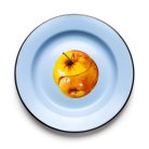 Тарелка Seletti 16843 Toiletpaper Enamel