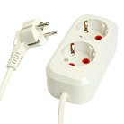 Удлинитель двухместный с/з  STEKKER 49341 HM06-21-05