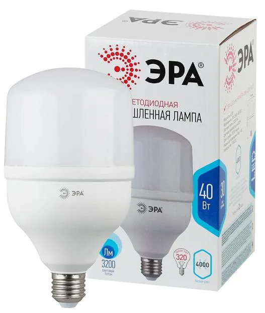 Лампочка светодиодная ЭРА LED POWER T120-40W-4000-E27