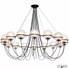Подвесная люстра iLamp 10346P/16 BK-WH GLOBE