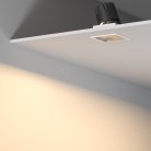 Потолочный светодиодный светильник 10W 3000K белый/хром Elektrostandard 25091/LED Inline a064615