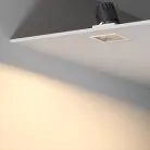 Потолочный светодиодный светильник 10W 3000K белый/хром Elektrostandard 25091/LED Inline a064615