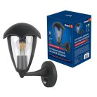 Настенный светильник уличный Uniel UUL-S81A 60W/E27 SENSOR IP54 BLACK