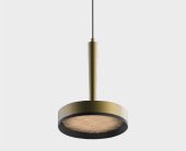 Подвесной светильник ItalLine IT02-025 gold 3000K+IT02-024 black