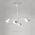 Люстра LANT 4 плафона. Размер L. Цвет белый. Белый каркас. Lampatron 871-1305