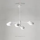 Люстра LANT 4 плафона. Размер L. Цвет белый. Белый каркас. Lampatron 871-1305