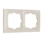 Рамка на 2 поста Werkel W0022003 (слоновая кость, basic) a051307 Snabb