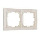 Рамка на 2 поста Werkel W0022003 (слоновая кость, basic) a051307 Snabb