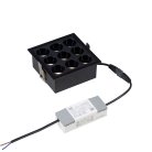 Встраиваемый черный LED светильник с драйвером, 18Вт, 4000К,  24°, 1365лм Vitaluce VT0200064-01