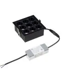 Встраиваемый черный LED светильник с драйвером, 18Вт, 4000К,  24°, 1365лм Vitaluce VT0200064-01