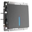 Выключатель одноклавишный с подсветкой Werkel W1110104 (графит рифленый) a050749