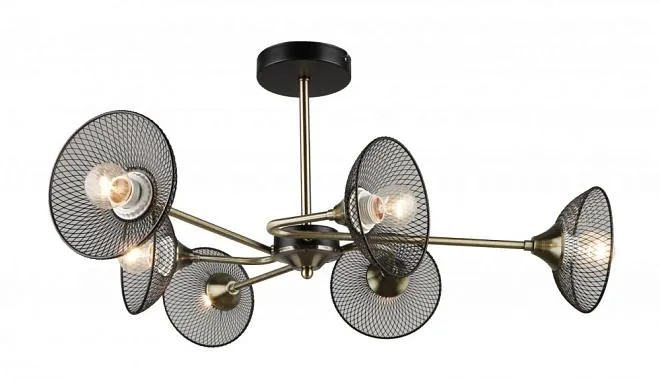 Потолочная люстра Imex MD.5700-6-S-AB+BK