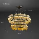 Кольцевые люстры и светильники GERON Тип А. Два кольца Combo S+M Lampatron 8574-23859