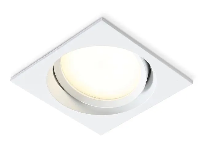 Встраиваемый светильник Ambrella light TN6655 WH белый IP44 GX53 110*110*48