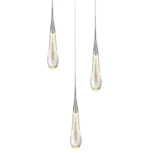 Подвесной светильник Delight Collection MD-023B-3 chrome Pour
