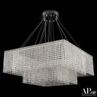 Люстра светодиодная хрустальная APL LED SH04.71.2D.A.Ni.4000 Sicilia