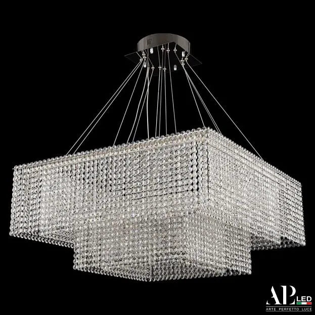 Люстра светодиодная хрустальная APL LED SH04.71.2D.A.Ni.4000 Sicilia Люстра светодиодная хрустальная APL LED SH04.71.2D.A.Ni.4000 Sicilia