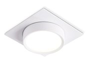 Встраиваемый светильник Ambrella light TN6737 WH белый IP44 GX53 110*110*57
