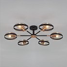 Потолочная люстра Eurosvet 70121/6 черный a052341 Gallo