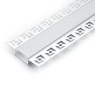 Профиль алюминиевый встраиваемый Feron 10362 серебро, CAB254