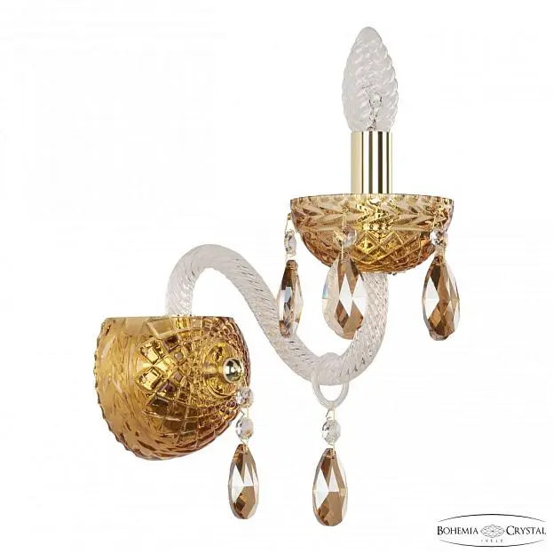 Бра Bohemia Ivele Crystal 5417B/1/165 G Amber/M-1F K721 Бра Bohemia Ivele Crystal 5417B/1/165 G Amber/M-1F K721