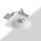 Встраиваемый гипсовый светильник под сменную лампу LeDron LUMI SQ1 112x112 D80