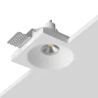 Встраиваемый гипсовый светильник под сменную лампу LeDron LUMI SQ1 112x112 D80