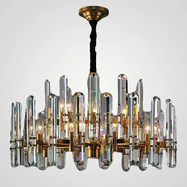Подвесная люстра RH BONNINGTON Chandelier natural brass D900 ImperiumLoft 186175-22 40.2056