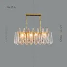 Реечный, рядный светильник RADA LONG 4 лампы Lampatron rada-long-4 4756-12024