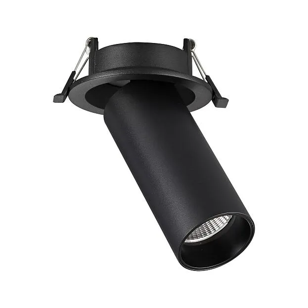 Светильник встраиваемый Черный LED 1*7W 3000K 560Lm Ra>90 60° IP20 D95xH156 220-240VV ST Luce ST759.438.07 Встраиваемые светильники