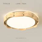 Потолочный светильник SHELT Тип В. Цвет светлое дерево Lampatron 8532-23666