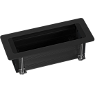 Настольный встраиваемый розеточный блок Static 6 мод. (3 мод. 45х45), черный Donel DDSB6SAN DDSB