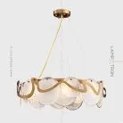 Кольцевые люстры и светильники ALESSA Размер S. Цвет белый. Lampatron 2450-5478