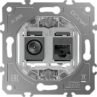 Механизм розетки RJ45/TV cat.6,ClassE-8/0-2400 МГц, Donel DO36200 D16