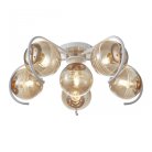 Люстра потолочная с плафонами Arte Milano 326208/5+1 WH+FG Amalfi